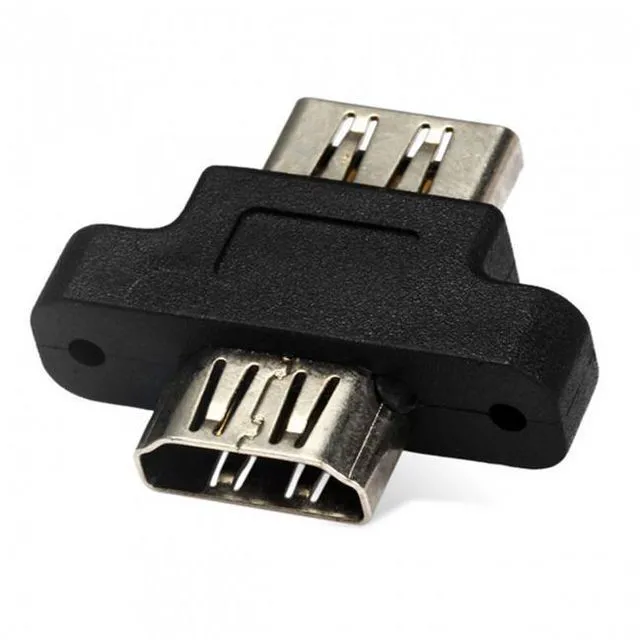 Alt view image 6 of 7 - WRIARICH HD-087 HDMI Female To HDMI 1.4 Female Extension Extender Coupler Adapter with Panel Mount Holes