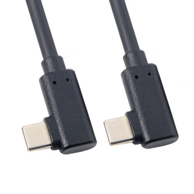 Alt view image 3 of 7 - WRIARICH USB-C Type-C to Type-C Cable Gen2 10Gbps 65W Dual 90 Degree Left Right Angled Type