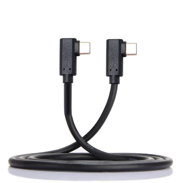 Alt view image 6 of 7 - WRIARICH USB-C Type-C to Type-C Cable Gen2 10Gbps 65W Dual 90 Degree Left Right Angled Type