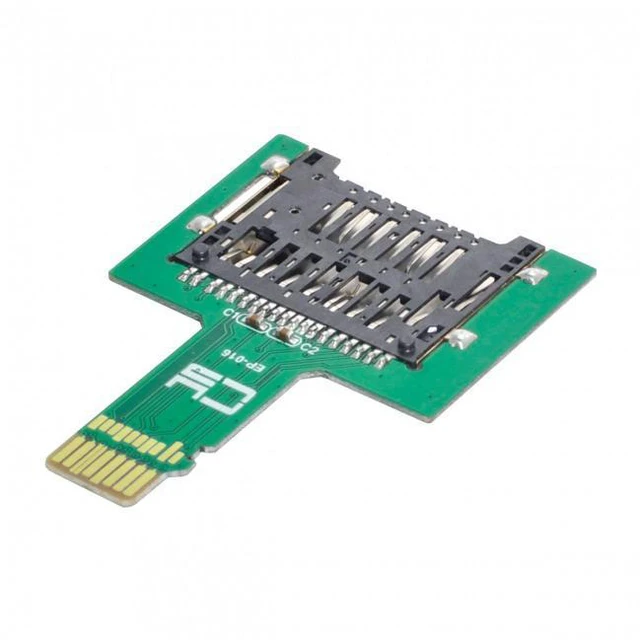Alt view image 2 of 7 - WRIARICH EP-016 TF Micro SD Male Extender to SD Card Female Extension Adapter PCBA SD/SDHC/SDXC UHS-III UHS-3 UHS-2