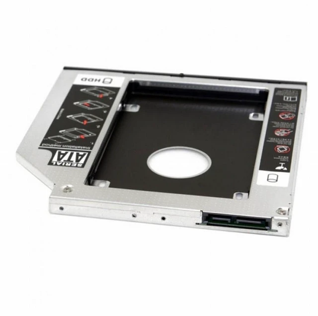 Alt view image 4 of 7 - WRIARICH SATA 22pin HDD HD Hard Disk Drive Caddy Case for 9.5mm Universal Laptop CD / DVD-ROM Optical Bay