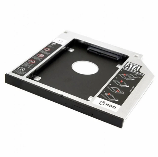 Alt view image 6 of 7 - WRIARICH SATA 22pin HDD HD Hard Disk Drive Caddy Case for 9.5mm Universal Laptop CD / DVD-ROM Optical Bay