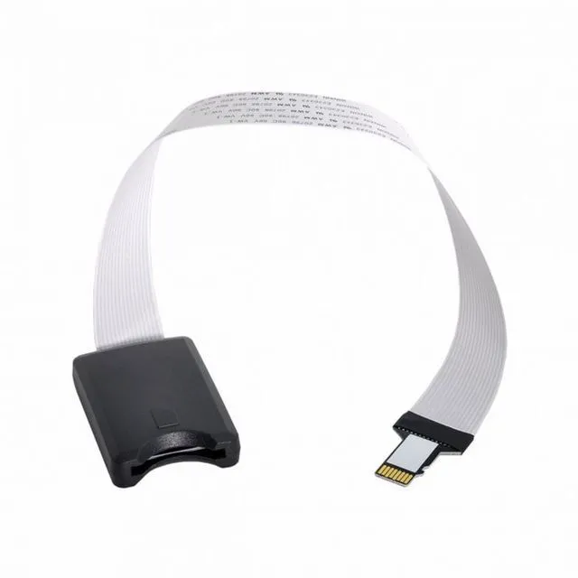 Alt view image 2 of 7 - WRIARICH Micro-SD TF Memory Card Kit Male to SD Female Extension Soft Flat FPC Cable Extender 25cm