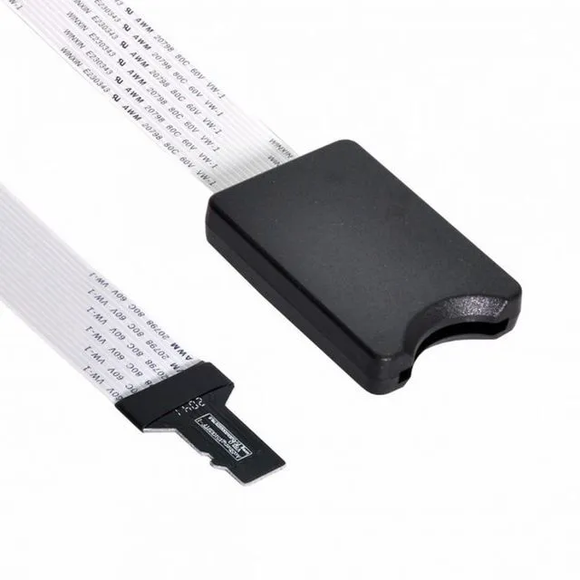 Alt view image 7 of 7 - WRIARICH Micro-SD TF Memory Card Kit Male to SD Female Extension Soft Flat FPC Cable Extender 25cm