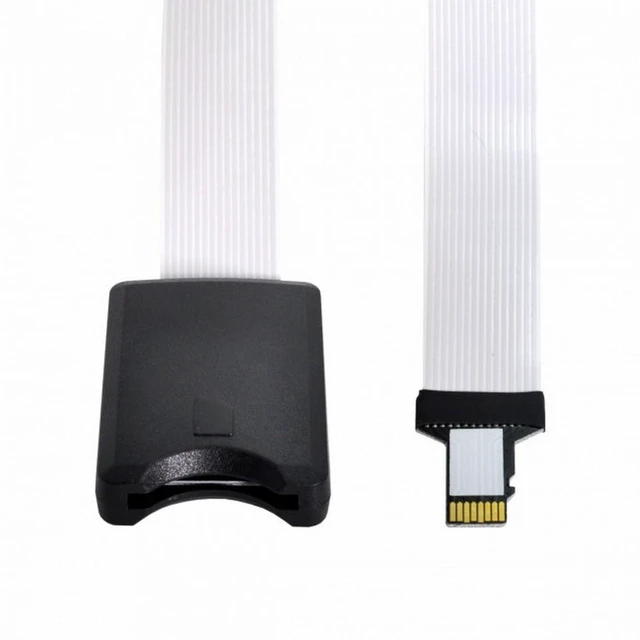 Alt view image 4 of 7 - WRIARICH Micro-SD TF Memory Card Kit Male to SD Female Extension Soft Flat FPC Cable Extender 25cm