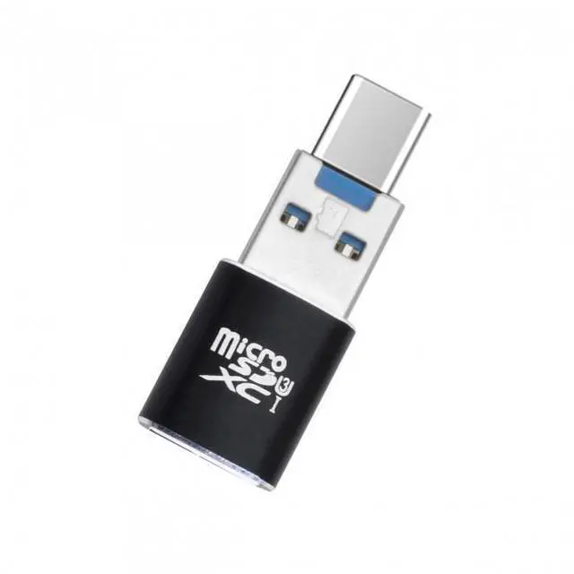 Alt view image 4 of 6 - WRIARICH USB 3.0 to Micro SD SDXC TF Card Reader with Micro Type-C USB-C OTG Adapter for Tablet / Cell Phone