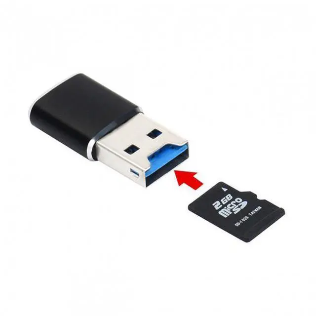 Alt view image 5 of 6 - WRIARICH USB 3.0 to Micro SD SDXC TF Card Reader with Micro Type-C USB-C OTG Adapter for Tablet / Cell Phone