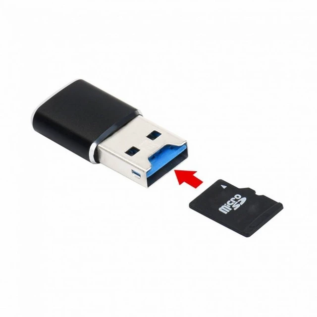 Alt view image 3 of 5 - WRIARICH USB 3.0 to Micro SD SDXC TF Card Reader Writer Adapter 5Gbps Super Speed for Car Laptop