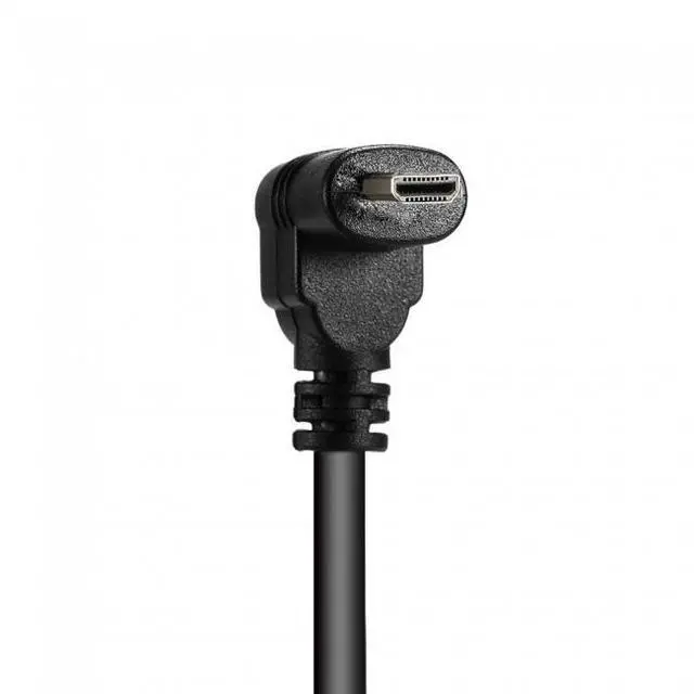 Alt view image 5 of 7 - WRIARICH Down Angled 90 Degree Micro HDMI to HDMI Male HDTV Cable for Cell Phone & Tablet & Camera