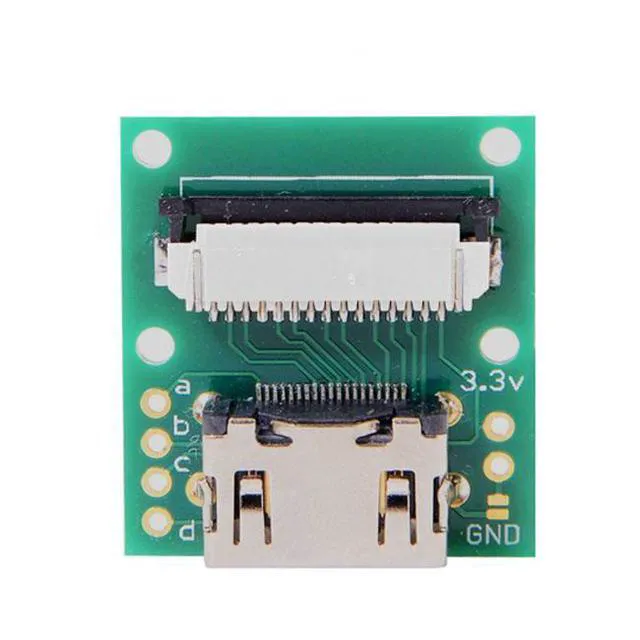 Alt view image 2 of 7 - WRIARICH CN-005 Raspberry PI Camera Module to HDMI Type A Male HDTV FPC Flat Cable 5cm fit for PES001
