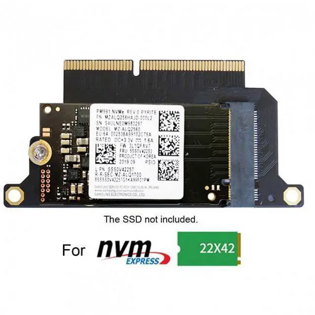 Alt view image 4 of 7 - WRIARICH SA-023 M.2 NGFF M-Key NVME SSD Convert Card fit for Macbook Pro 2016 2017 13" A1708 A1707 A1706