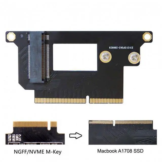 Alt view image 5 of 7 - WRIARICH SA-023 M.2 NGFF M-Key NVME SSD Convert Card fit for Macbook Pro 2016 2017 13" A1708 A1707 A1706