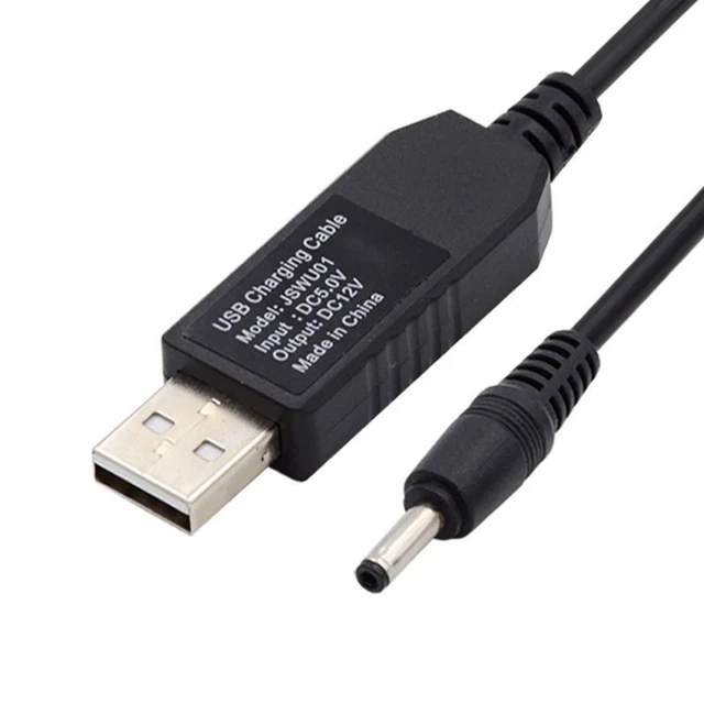Alt view image 2 of 7 - WRIARICH USB 2.0 Type-A DC 5V to DC 12V 3.5x1.3mm Voltage Riser Boost Power Plug Barrel Connector Cable 100cm