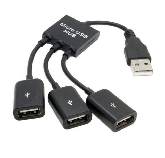 Main image of WRIARICHU2-354 USB 2.0 to 3 Ports Hub Cable Bus Power 1 to 3 for Laptop Notebook PCMouseDiskPrinter