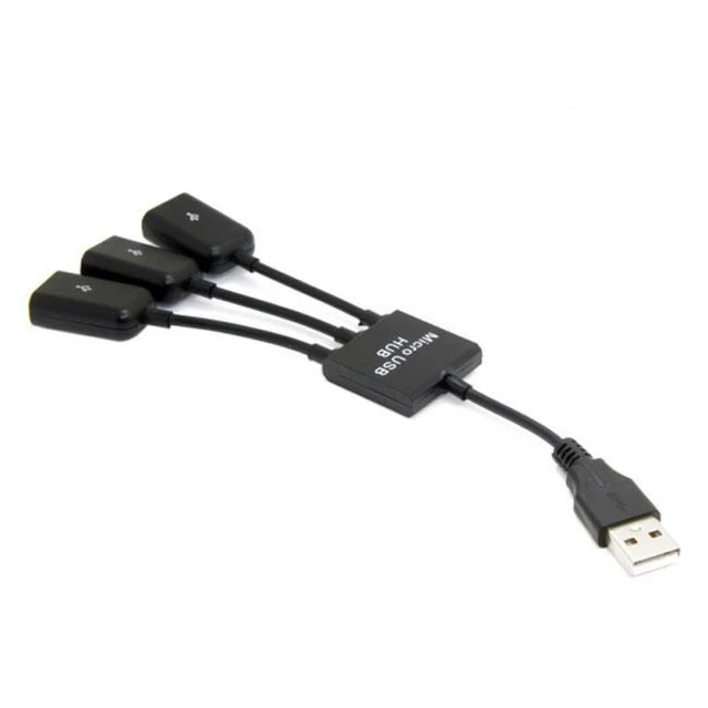 Alt view image 3 of 7 - WRIARICHU2-354 USB 2.0 to 3 Ports Hub Cable Bus Power 1 to 3 for Laptop Notebook PCMouseDiskPrinter