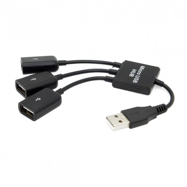 Alt view image 7 of 7 - WRIARICHU2-354 USB 2.0 to 3 Ports Hub Cable Bus Power 1 to 3 for Laptop Notebook PCMouseDiskPrinter