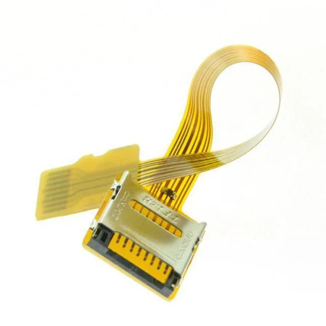 Alt view image 4 of 7 - WRIARICH EP-077 Micro SD TF Memory Card Kit Male to Female Extension Soft Flat FPC Cable Extender 10cm