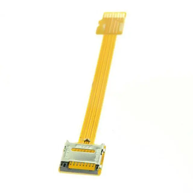Alt view image 2 of 7 - WRIARICH EP-077 Micro SD TF Memory Card Kit Male to Female Extension Soft Flat FPC Cable Extender 10cm