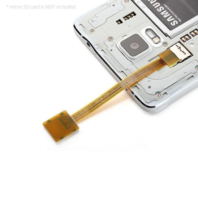 Alt view image 6 of 7 - WRIARICH EP-077 Micro SD TF Memory Card Kit Male to Female Extension Soft Flat FPC Cable Extender 10cm