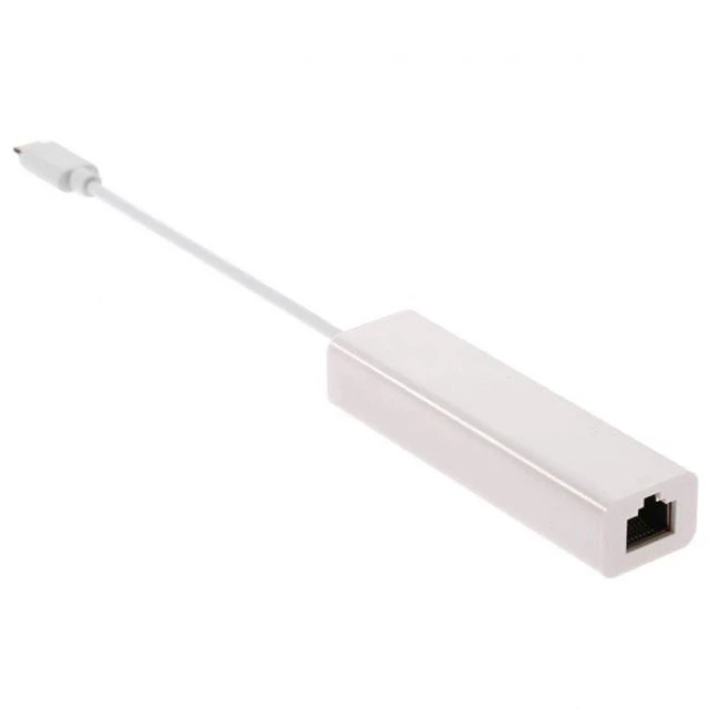 Alt view image 2 of 7 - WRIARICH USB-C Type C Male to 100Mbps Ethernet Network LAN Adapter for Apple Macbook & Laptop PC
