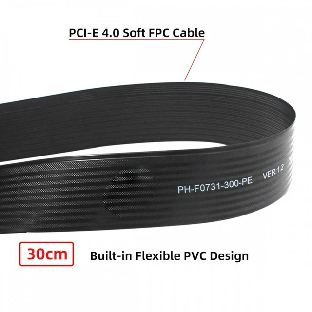 Alt view image 5 of 7 - WRIARICH NGFF M-Key NVME Male to Female Extension PCI Express Cable 30cm PCI-E 4.0 for Mainboard SSD 2230/2242/2260/2280