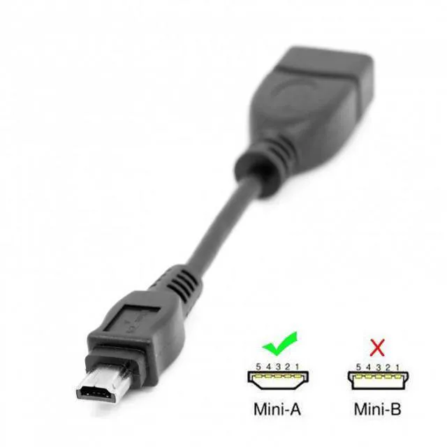 Alt view image 5 of 7 - WRIARICH VMC-UAM1 USB 2.0 OTG Cable Mini A Type Male to USB Female Host for Sony Handycam & PDA & Phone