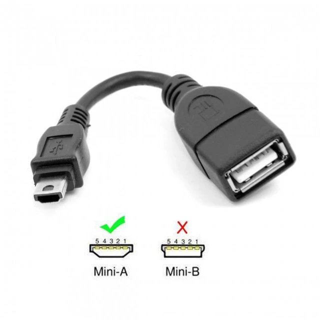 Alt view image 7 of 7 - WRIARICH VMC-UAM1 USB 2.0 OTG Cable Mini A Type Male to USB Female Host for Sony Handycam & PDA & Phone