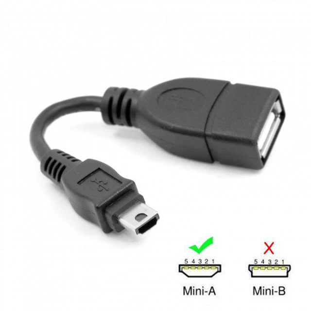 Alt view image 6 of 7 - WRIARICH VMC-UAM1 USB 2.0 OTG Cable Mini A Type Male to USB Female Host for Sony Handycam & PDA & Phone