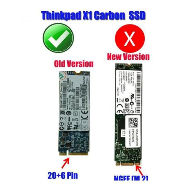 Alt view image 7 of 7 - WRIARICH USB-C Type-C to 20+6Pin Thinkpad X1 Carbon SATA SSD Hard Disk Case Enclosure