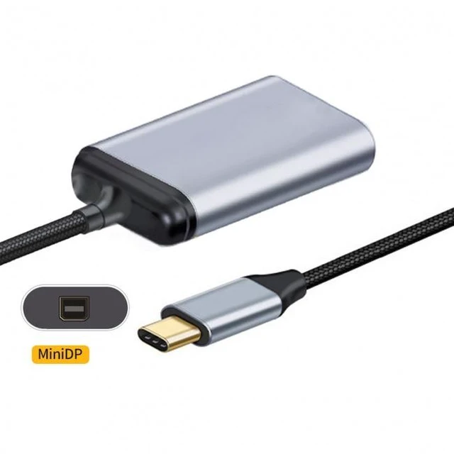 Alt view image 4 of 7 - WRIARICH USB-C Type C to Mini DP Displayport Cable Adapter 4K 2K 60hz for Tablet & Phone & Laptop