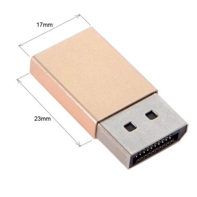 Alt view image 4 of 7 - WRIARICH Virtual EDID DP Display Adapter Displayport Plug 2560x1600p@60Hz DP-112