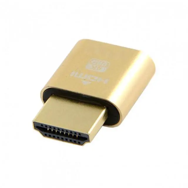 Alt view image 5 of 7 - WRIARICH HD-034 CY Virtual Display Adapter HDMI 1.4 DDC EDID Dummy Plug Headless Ghost Display Emulator 1920x1080p@60Hz