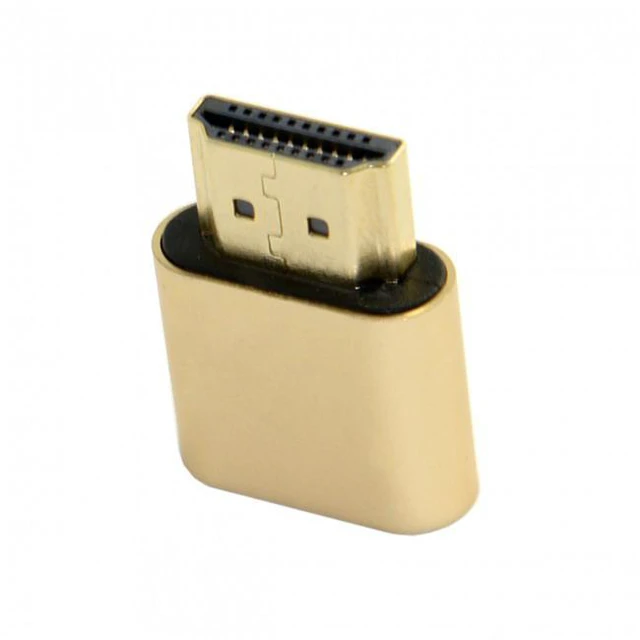 Alt view image 7 of 7 - WRIARICH HD-034 CY Virtual Display Adapter HDMI 1.4 DDC EDID Dummy Plug Headless Ghost Display Emulator 1920x1080p@60Hz