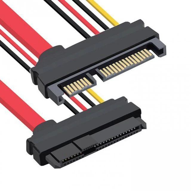 Main image of WRIARICH SFF-8482 SAS 29Pin to 22Pin SATA Hard Disk Drive Raid Extension Cable with Data Power Port