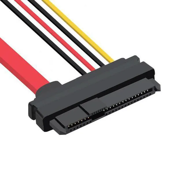 Alt view image 6 of 7 - WRIARICH SFF-8482 SAS 29Pin to 22Pin SATA Hard Disk Drive Raid Extension Cable with Data Power Port