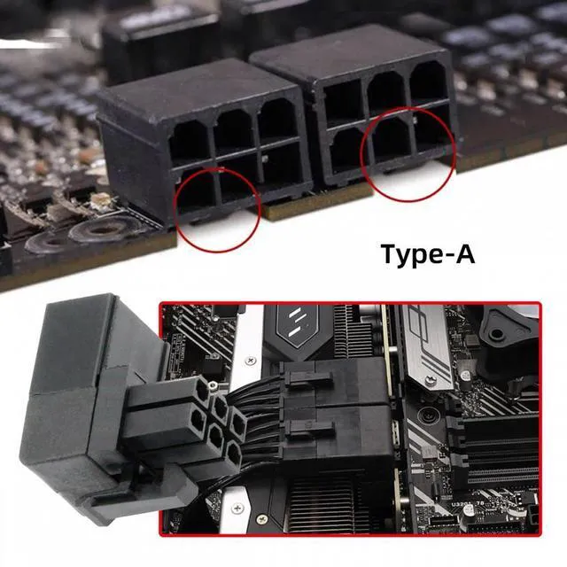 Alt view image 7 of 7 - WRIARICH 2pcs/lot ATX 6Pin Male to Female 90 Degree Up Down Angled Power Header Adapter for GPU Graphics Card