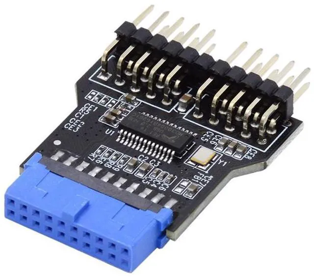 Main image of WRIARICH Motherboard 19pin USB 3.0 Header 1 to 2 USB2.0 9Pin Female Extension HUB Connector Adapter Port Multilier