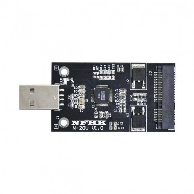 Main image of WRIARICH Mini PCI-E mSATA to USB 2.0 External SSD PCBA Conveter Adapter Pen Driver Card without Case