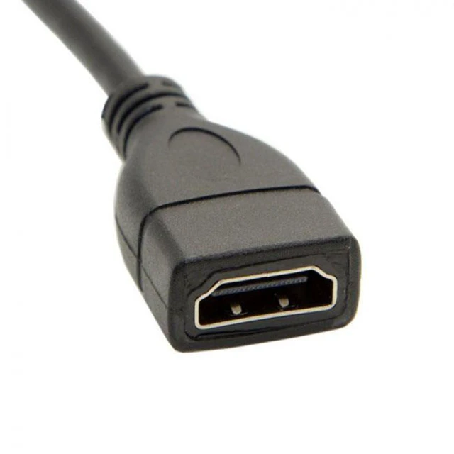 Alt view image 2 of 7 - WRIARICH HD-059 Type C MINI HDMI Male to HDMI Female Extension for DV MP4 Camera DC DV