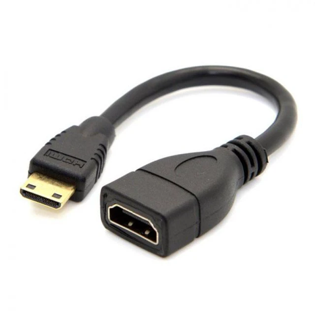 Alt view image 4 of 7 - WRIARICH HD-059 Type C MINI HDMI Male to HDMI Female Extension for DV MP4 Camera DC DV