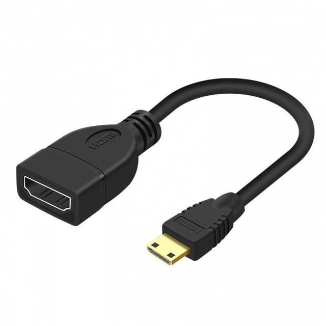 Alt view image 5 of 7 - WRIARICH HD-059 Type C MINI HDMI Male to HDMI Female Extension for DV MP4 Camera DC DV