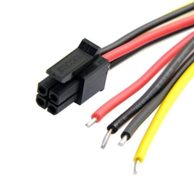 Main image of WRIARICH ATX Molex Micro Fit Pitch 3.0mm 4Pin Male to Open Wire Power Adapter Cable 15cm 20AWG UL1007 PW-072-0.15M