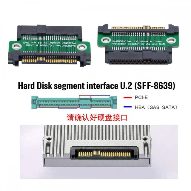 Alt view image 3 of 7 - WRIARICH SFF-8639 NVME U.2 U2 PCIe 4.0 SSD Adapter Male to Female Extension 68pin PCI Express PCBA