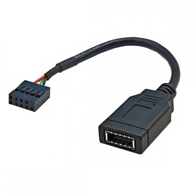 Main image of WRIARICH Cable Single USB 3.1 Front Panel Socket Key-A Type-E to USB 2.0 9Pin 10Pin Mainboard Header Male Extension Cable
