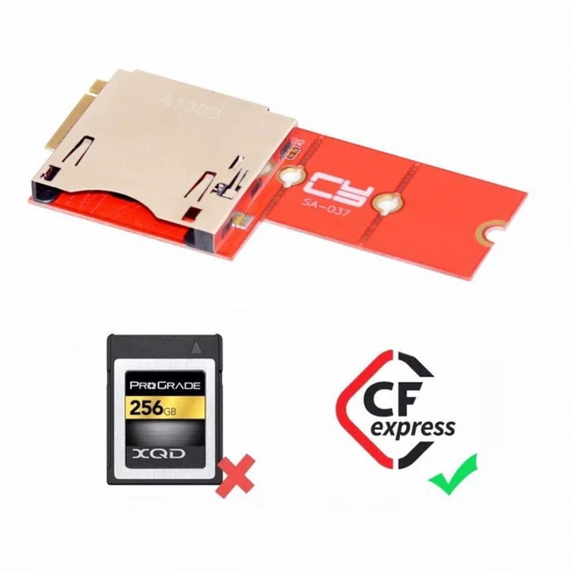 Alt view image 6 of 7 - WRIARICH NGFF M.2 NVMe Mainboard to CF Express Extension Adapter M2 M-key for CFE Type-B Support R5 Z6 Z7 Memory Card