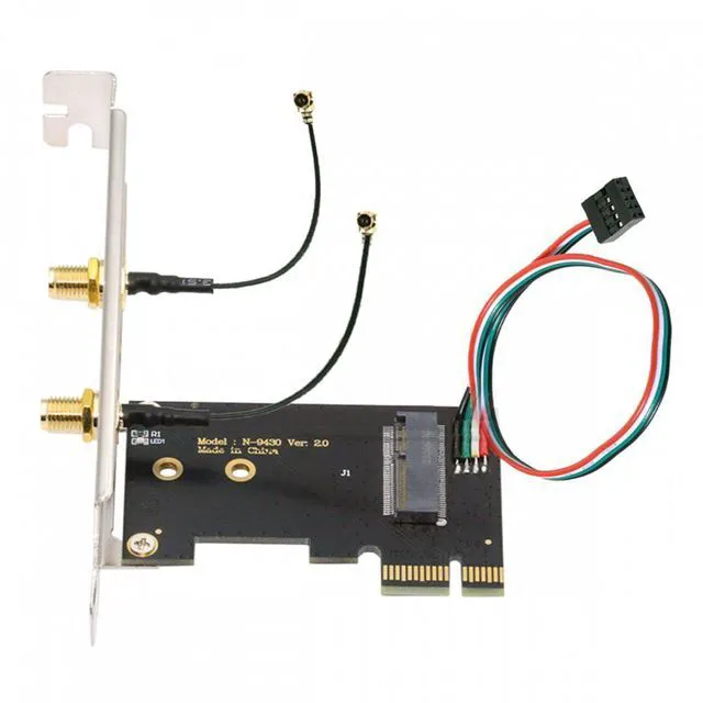 Main image of WRIARICH Wireless NGFF A/E-Key WiFi Card to PCI-E Express 1x Adapter for WLAN Wifi6 Wifi7 Bluetooth