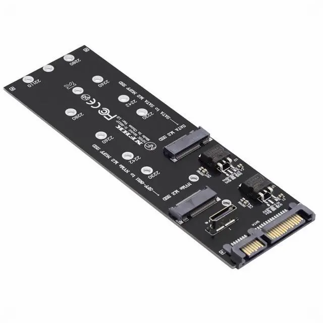 Alt view image 3 of 7 - WRIARICH Oculink SFF-8612 8611 to U.2 Kit M-Key to NVME PCIe SSD and NGFF to SATA Adapter for Mainboard