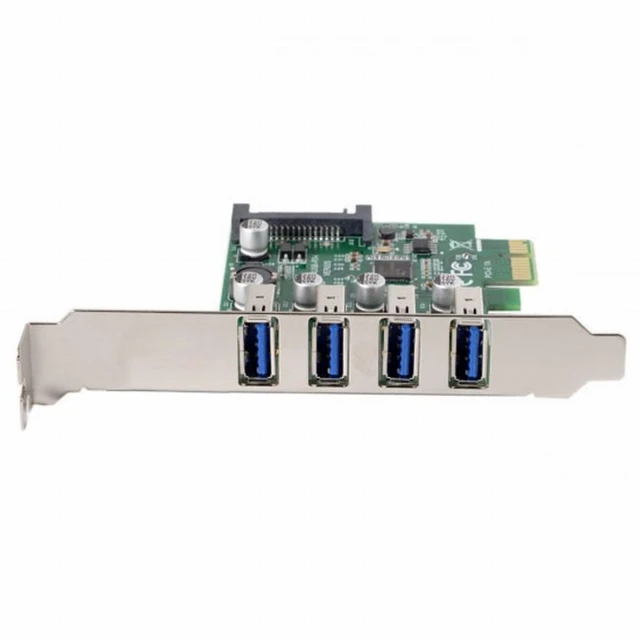 Alt view image 6 of 7 - WRIARICH Low Profile 4 Ports PCI-E to USB 3.0 HUB PCI Express Expansion Card Adapter 5Gbps for Motherboard