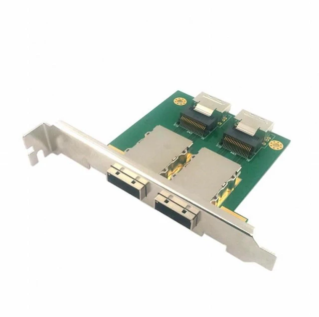 Main image of WRIARICH Dual Ports Mini SAS SFF-8088 To SAS 36Pin SFF-8087 PCBA Female Adapter With PCI Bracket