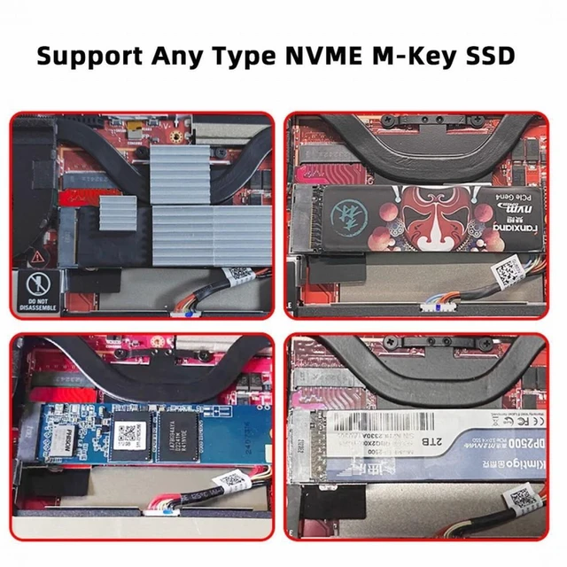 Alt view image 7 of 7 - WRIARICH NVME M-Key 22x30mm to 22x80mm NGFF Extension SSD Upgrade Adapter Compatible with ROG Ally Gaming